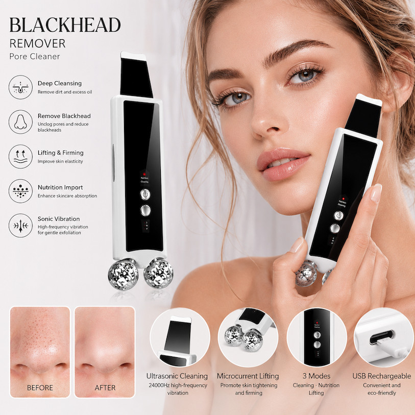 Remover Ultrasonic Facial Beauty Device