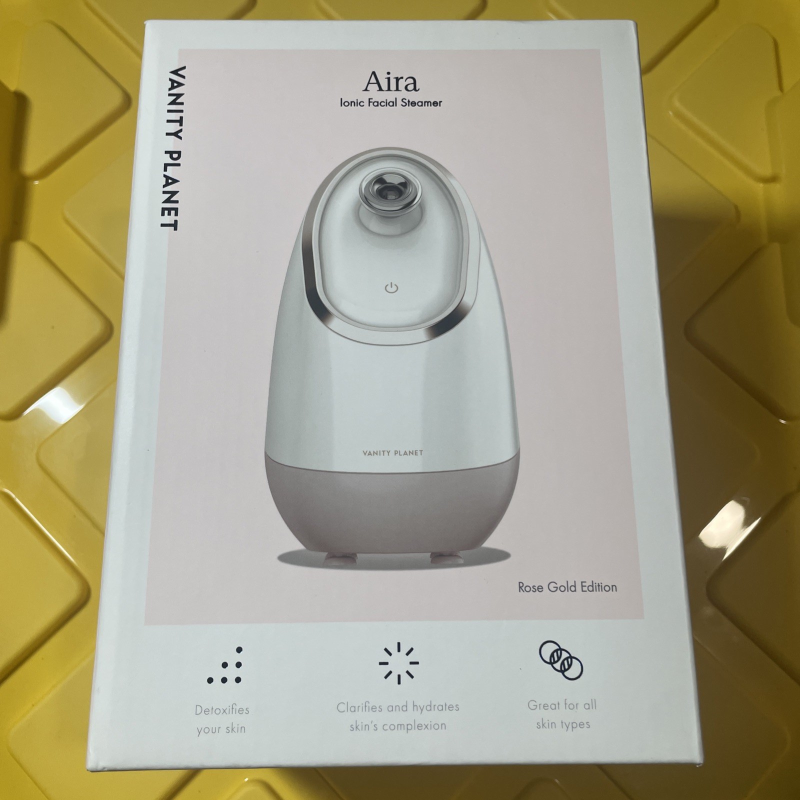 Vanity Planet Aira Ionic Facial Steamer Rose Gold Edition