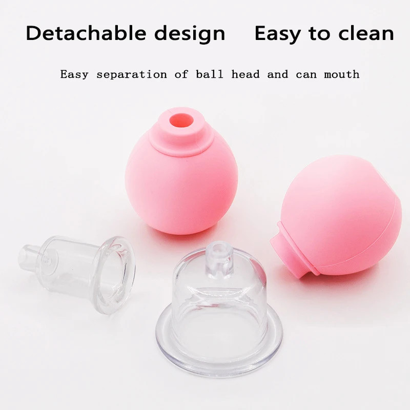Rubber Face Massager Vacuum Cupping Face Skin Lifting Facial Cups anti Cellulite