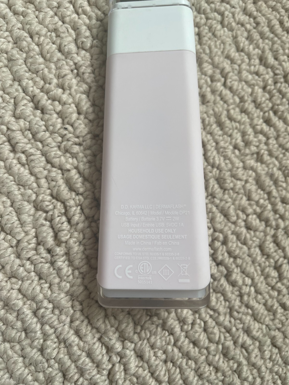 DERMAFLASH DERMAPORE Ultrasonic Pore Extractor Serum Infuser Pink DEVICE ONLY