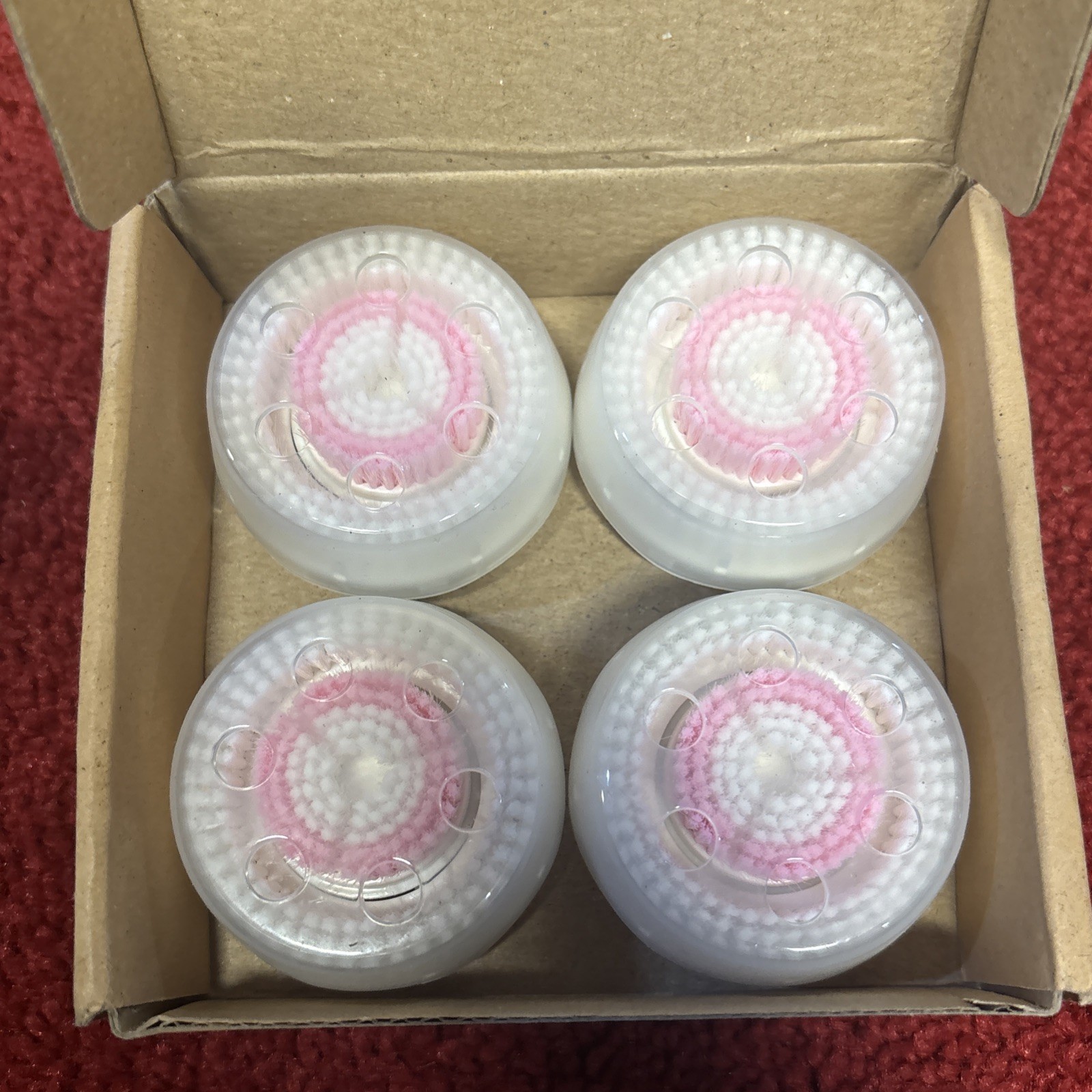 NEW Sierra Clean Replacement Facial Cleansing Brush Heads 4 Deep Pore Brushes