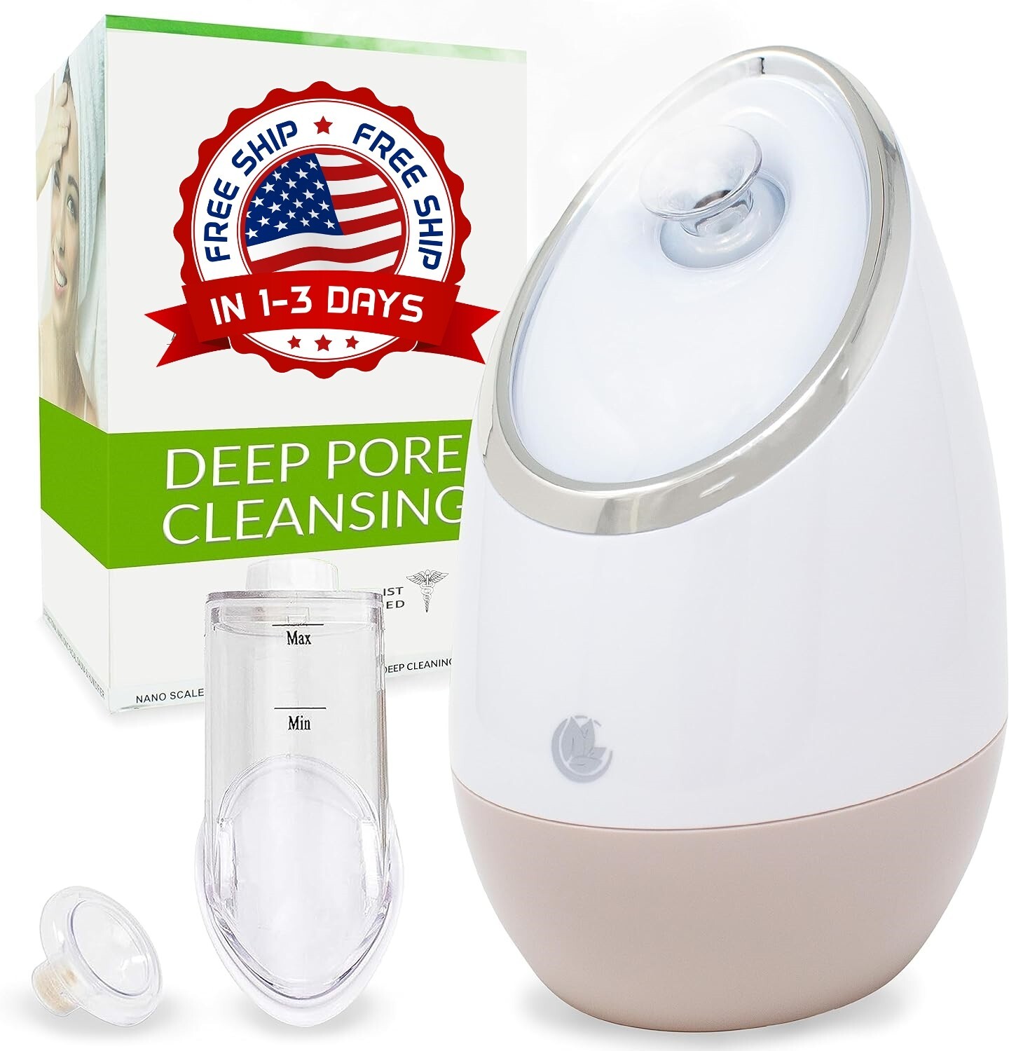 Vaporizador Facial Profesional Niebla Caliente Hidratante Hogar Sauna SPA NUEVO.