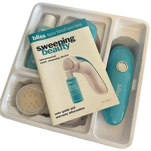 Bliss Sweeping Beauty Sonic Facial Skin Cleaning Device Spa Self Care NEW
