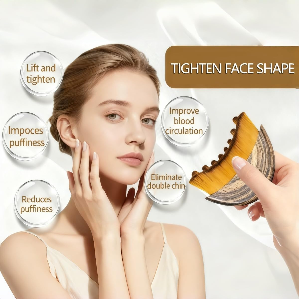 2Pcs New Lymphatic Contour Face Brush, Dry Brushing Face Brush, Massager for Fac