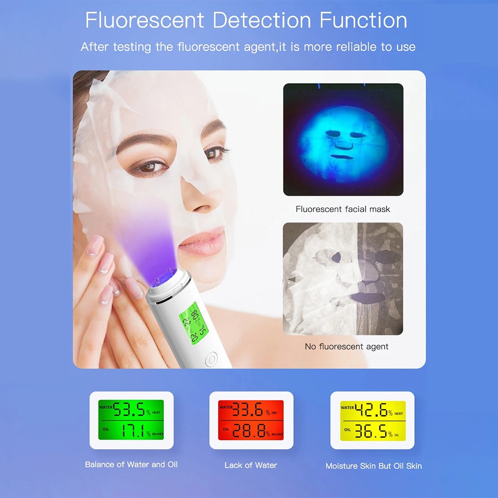 Digital Skin Hydration Monitor Corneometer Portable Temp Humidity Meter Tool