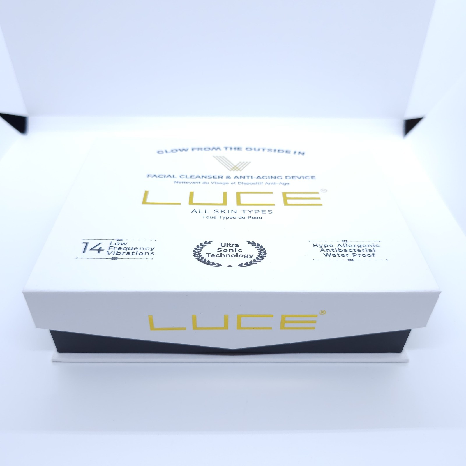 New LUCE180 Anti-Aging Pulsating Facial Cleansing Device Rechargeable WaterProof