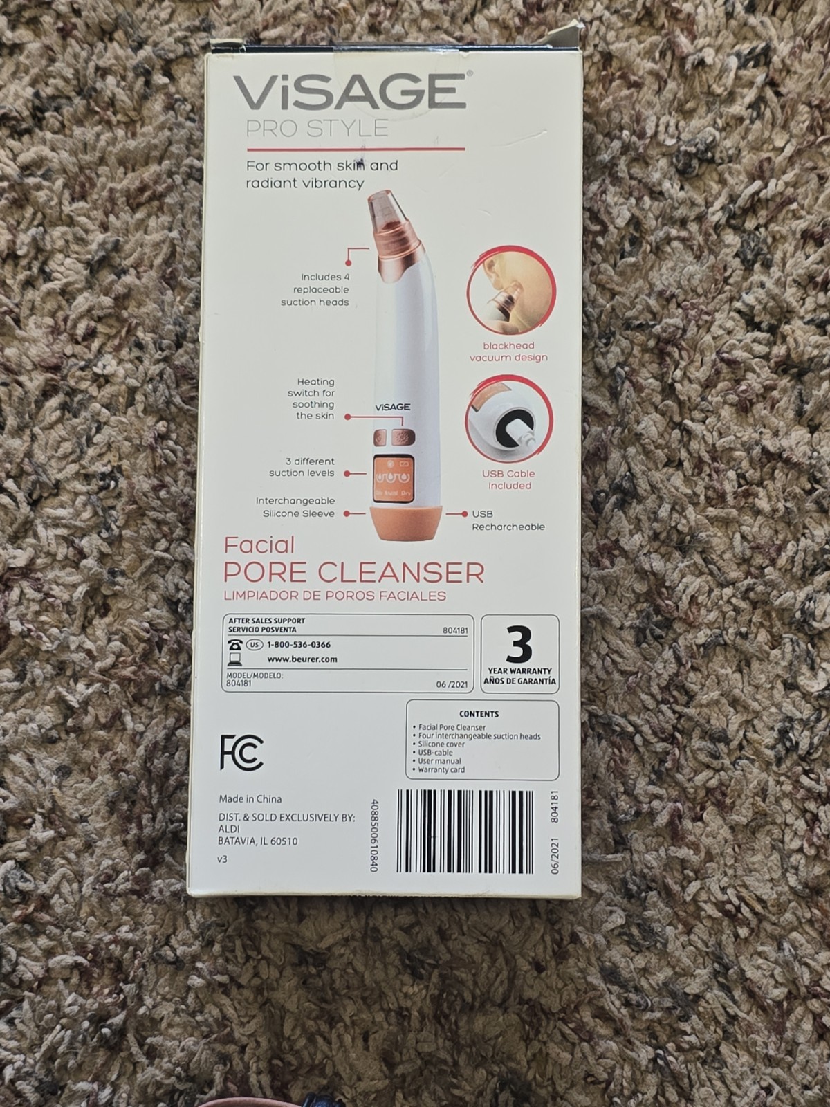 Visage Facial Pore Cleanser Blackhead Vacuum