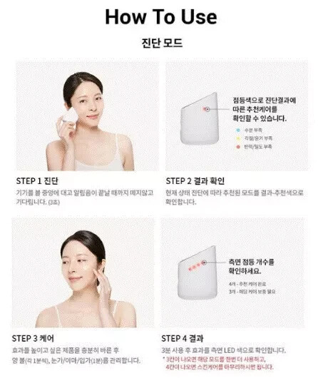 Makeon Skin Light Therapy II At-Home LED Skin Care Device Amorepacific Korea
