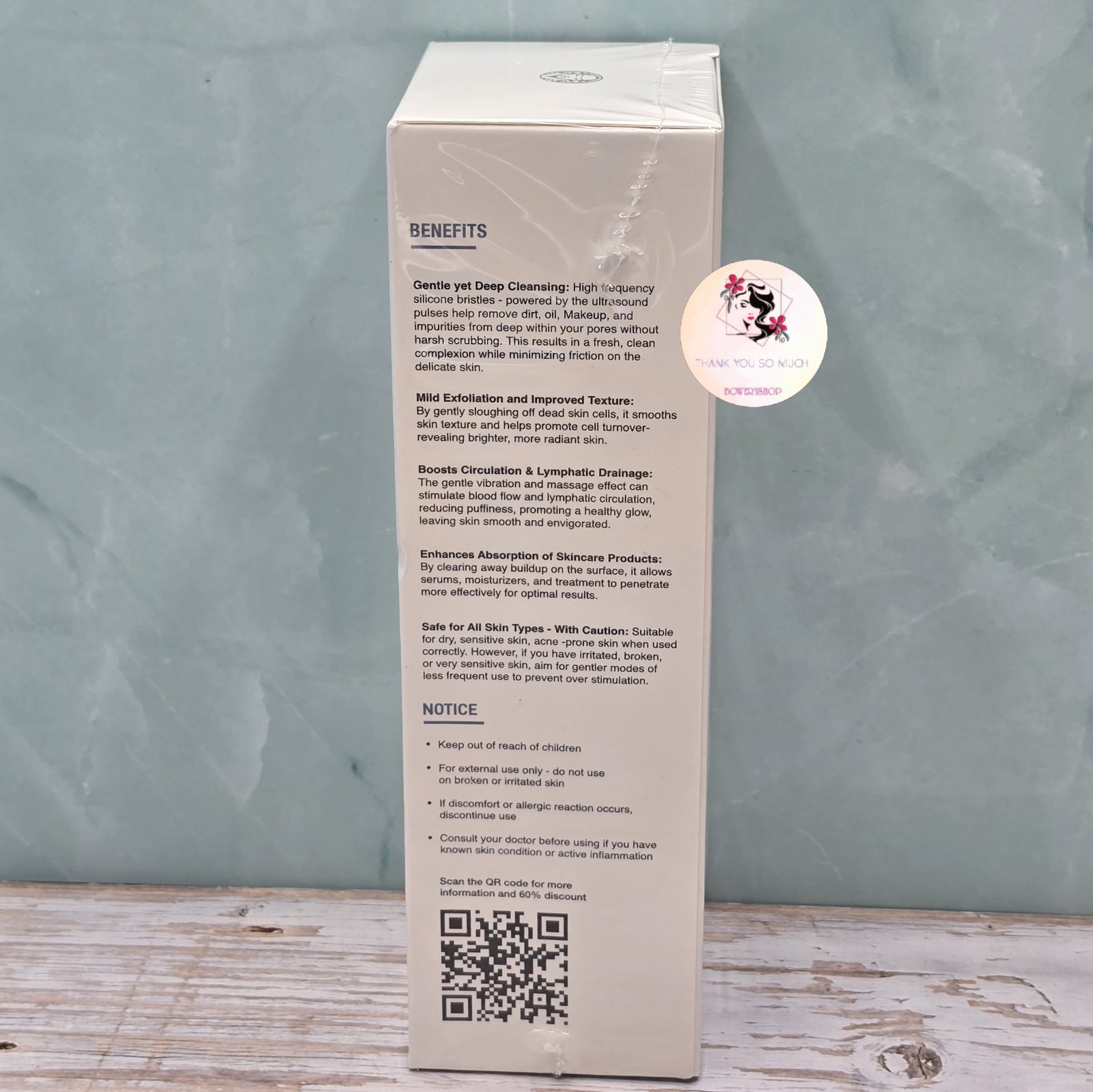 Dermalactives PureSkin Cleansing Brush NEW Sealed Box 5 Cleaning Modes
