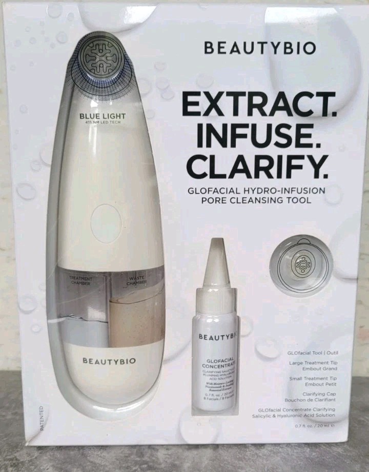 Beauty Bio Extract Infuse Clarify Pore Cleansing Tool. 0.7 fl oz Brand New