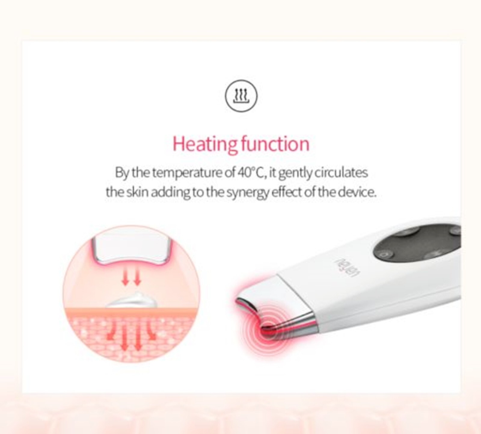 VANAV SKIN BEAM Galvanic LED Neck Facial Massager Gua sha head SKB-1000