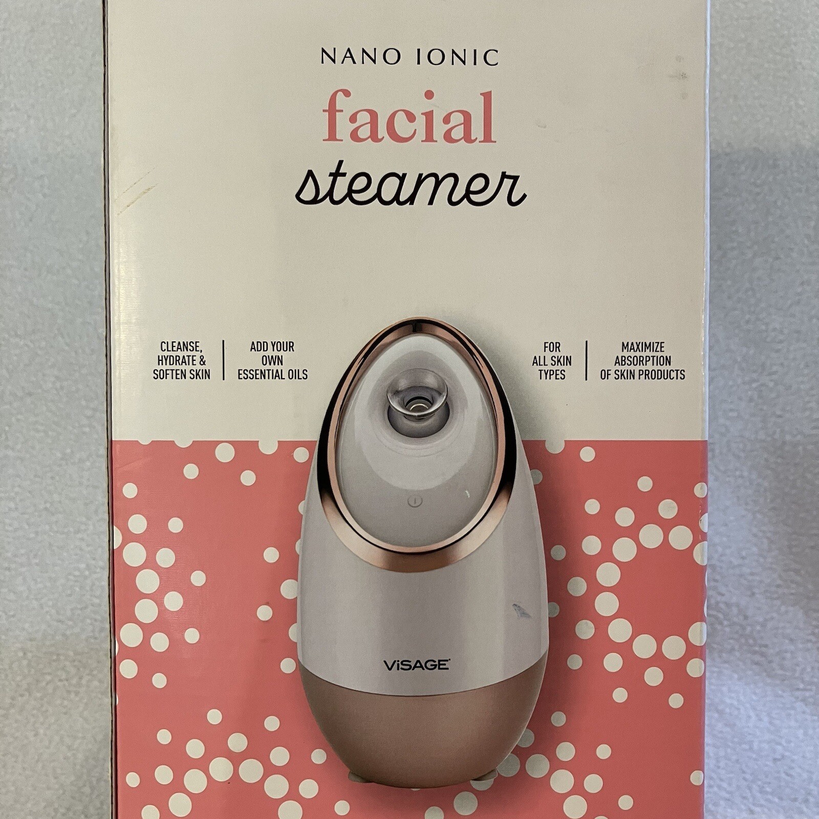 Visage Nano Ionic Facial Steamer! All Skin Types, Cleanse, Hydrate, Soften Skin