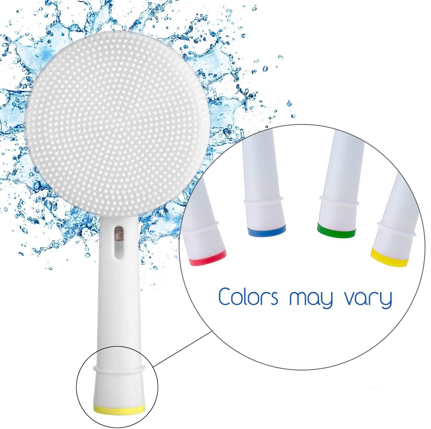 Facial Cleansing Brush Head Compatible for Braun Oral B Electric Toothbrush Base