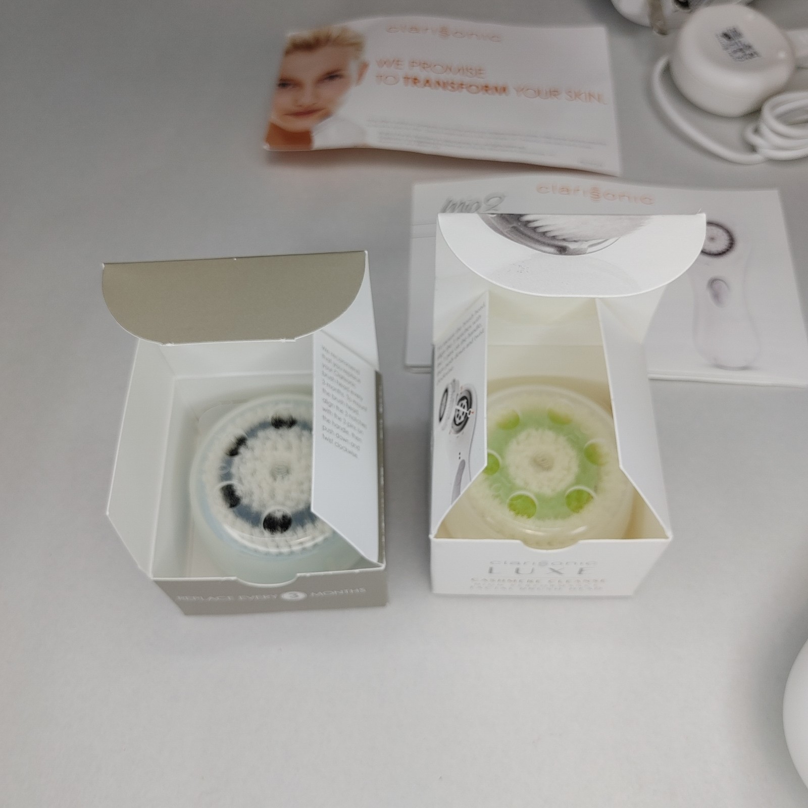 Clarisonic Mia 2 Sonic Facial Skin Cleanser w/ Charger White Tested