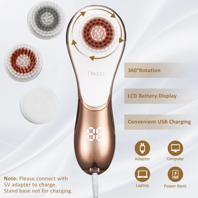 IWEEL Model IW-9093 4-in-1 Facial Cleansing Brush – NEW