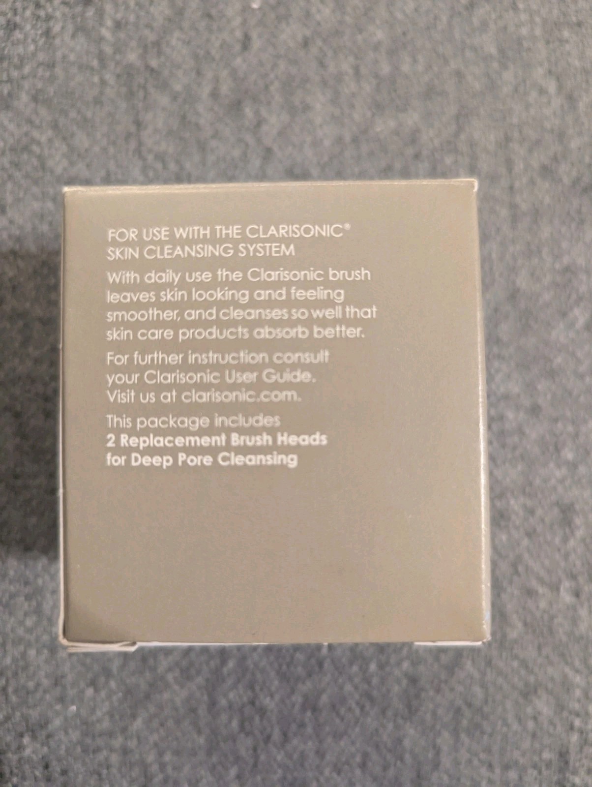 2 Pack Clarisonic DEEP PORE CLEANSING Replacement Brush Heads Item 20158