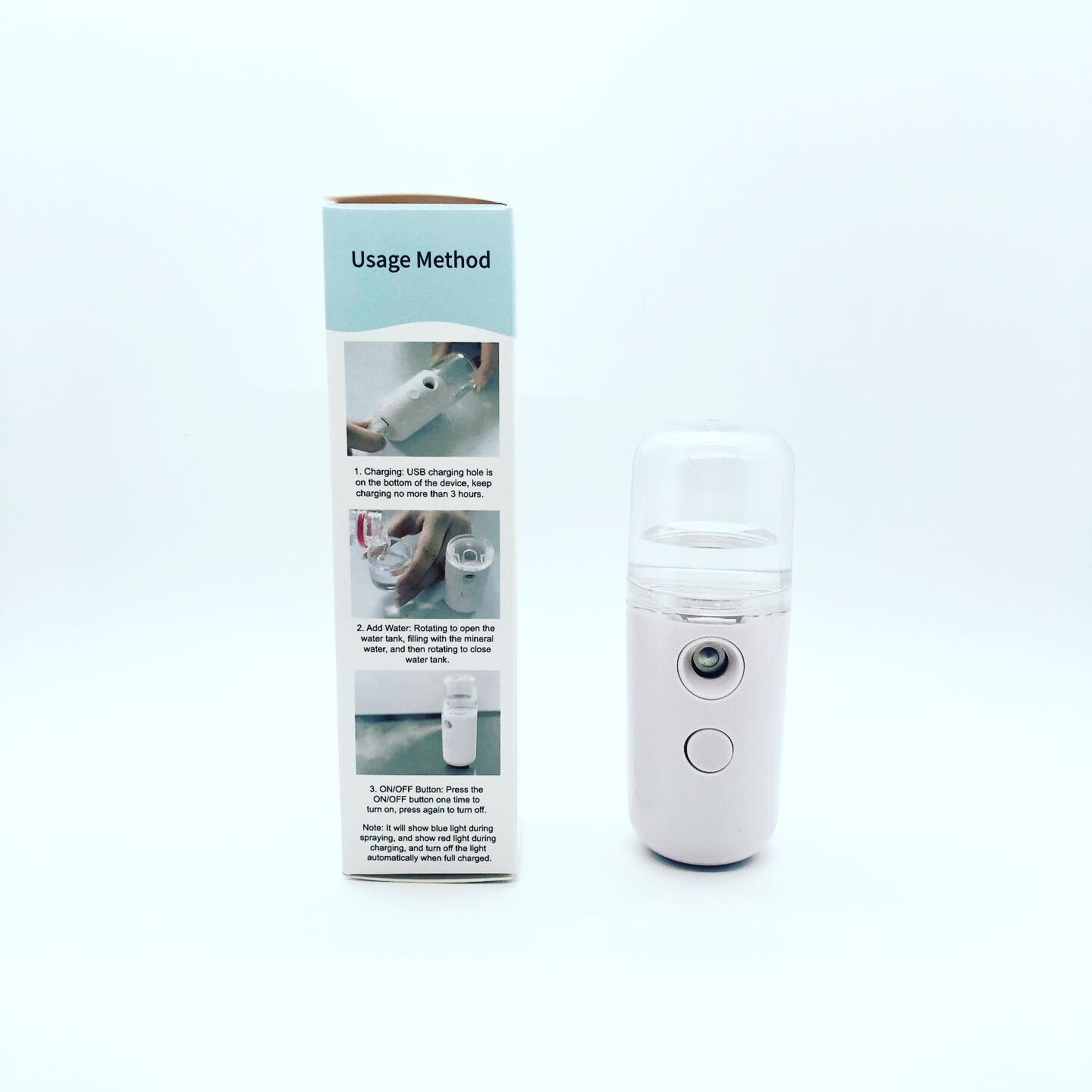 Portable Nano Mist Spray Atomization Mister Face Facial Moisturizing MINI USB