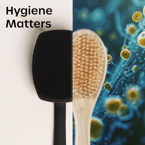 Men’s Silicone Face Scrubber – Gentle Exfoliator Face Back Scrubber