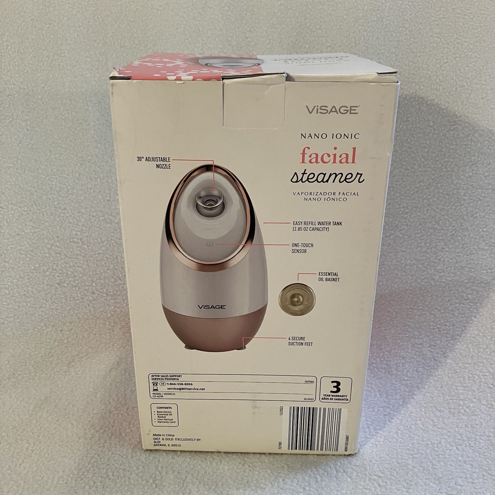 Visage Nano Ionic Facial Steamer! All Skin Types, Cleanse, Hydrate, Soften Skin