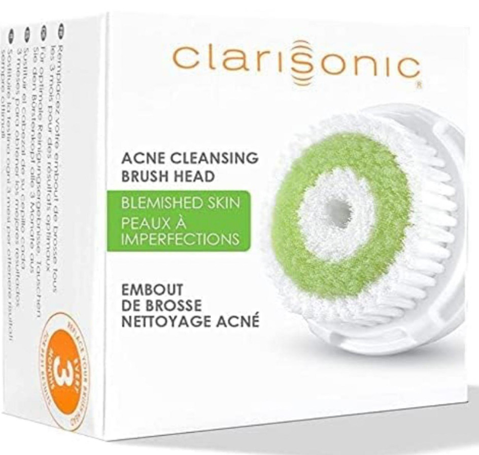 NEW Clarisonic Acne Cleanse Facial Cleansing Brush Head Replacement