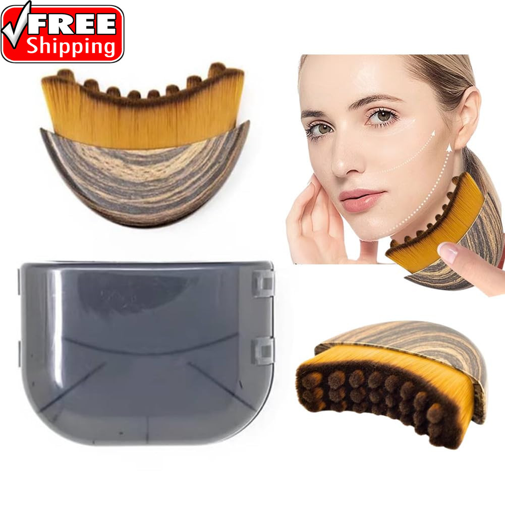 1/2 PCS Lymphatic Contour Face Brush for Sculpting – Anti-Puffiness, Detox & Lif
