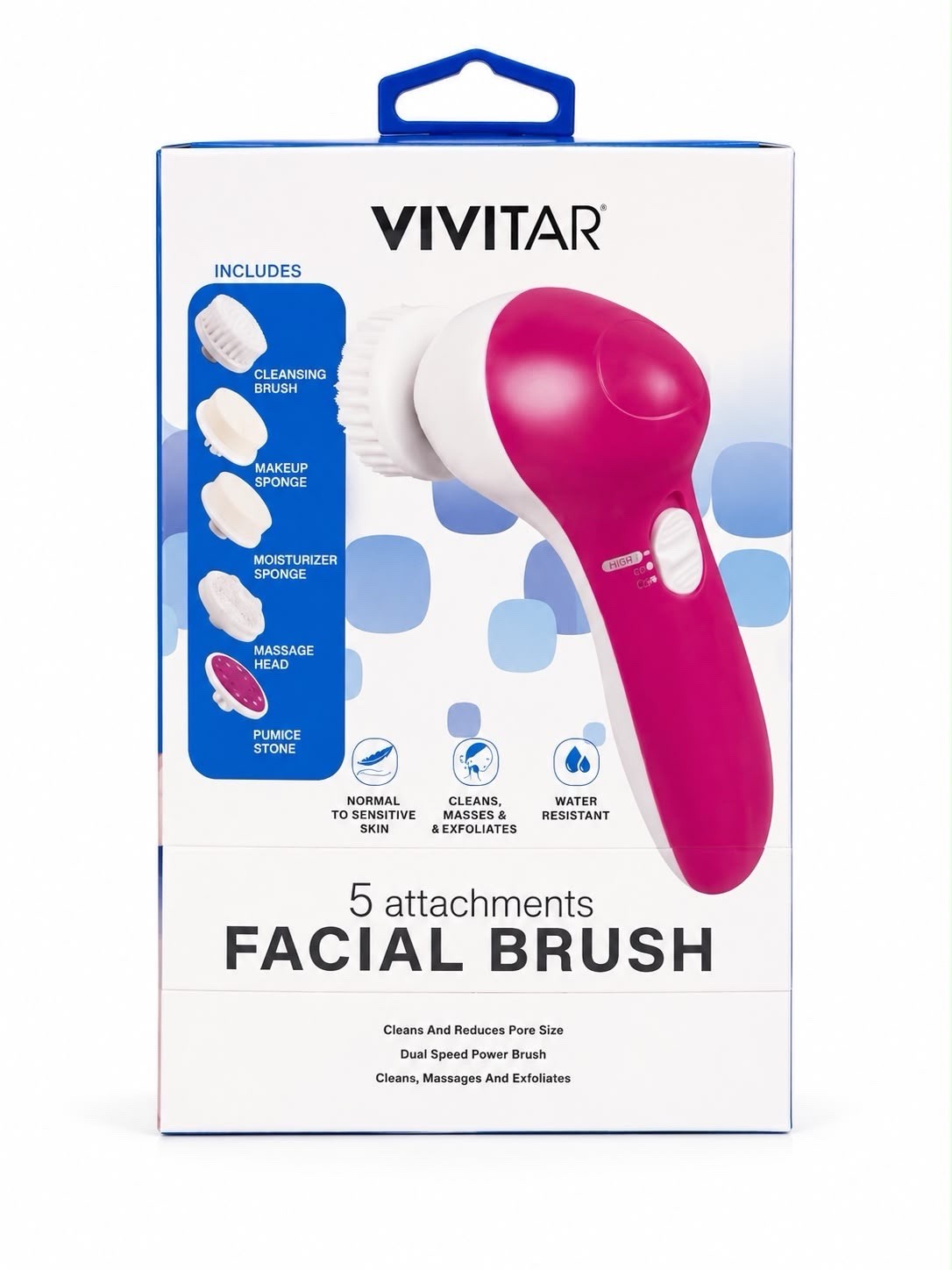 5 Attachments Facial Brush Electric