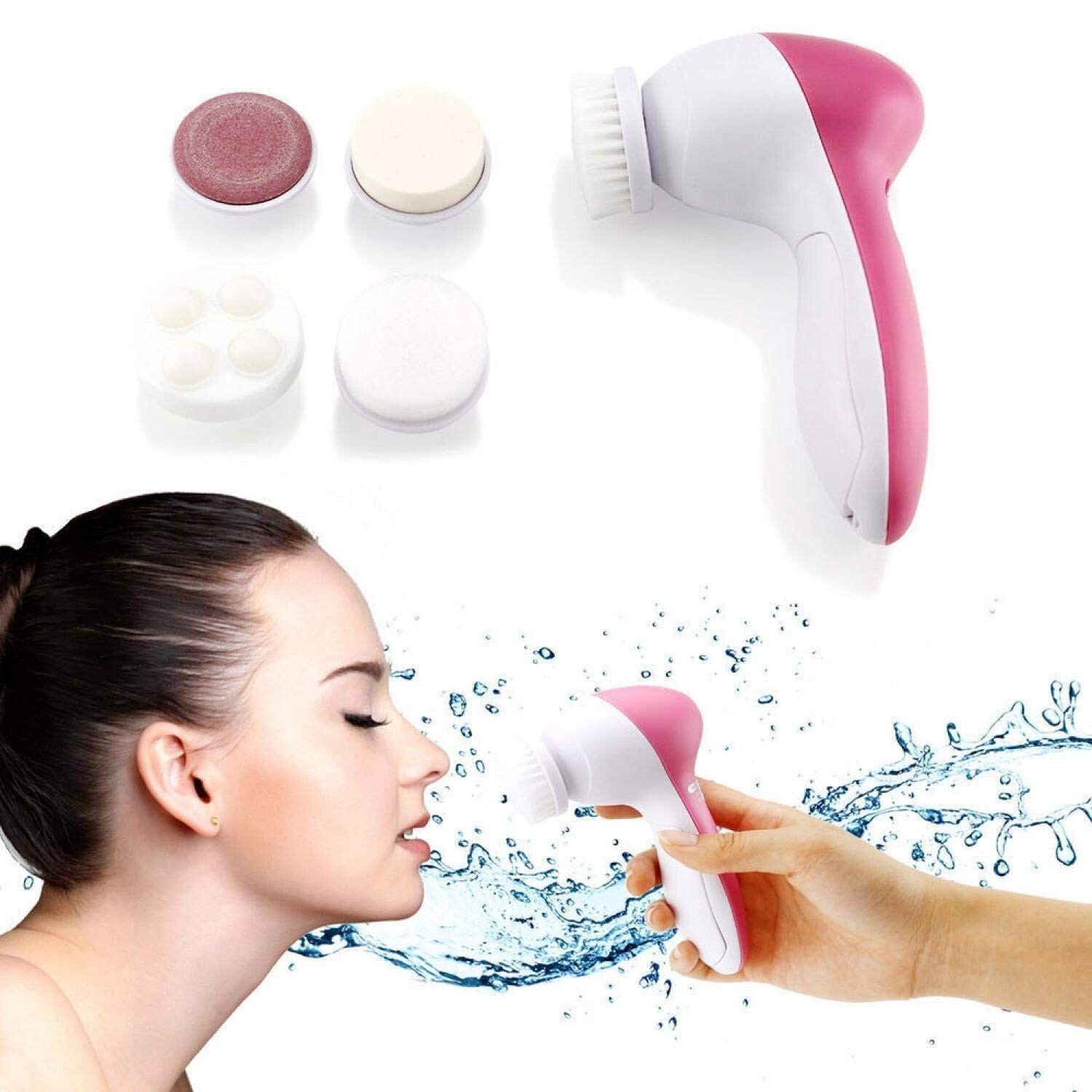 ALWAFLI 5 in 1 Face Facial Exfoliator Electric Massage Machine