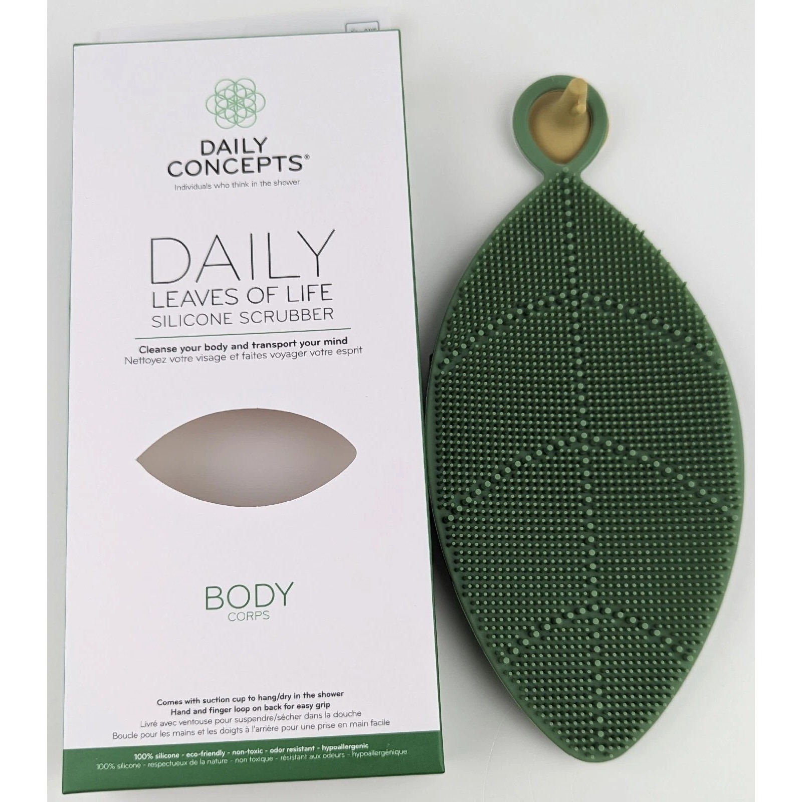 2x Daily Concepts + Geske Face & Body Scrubber Silicone Pore textured exfoliator