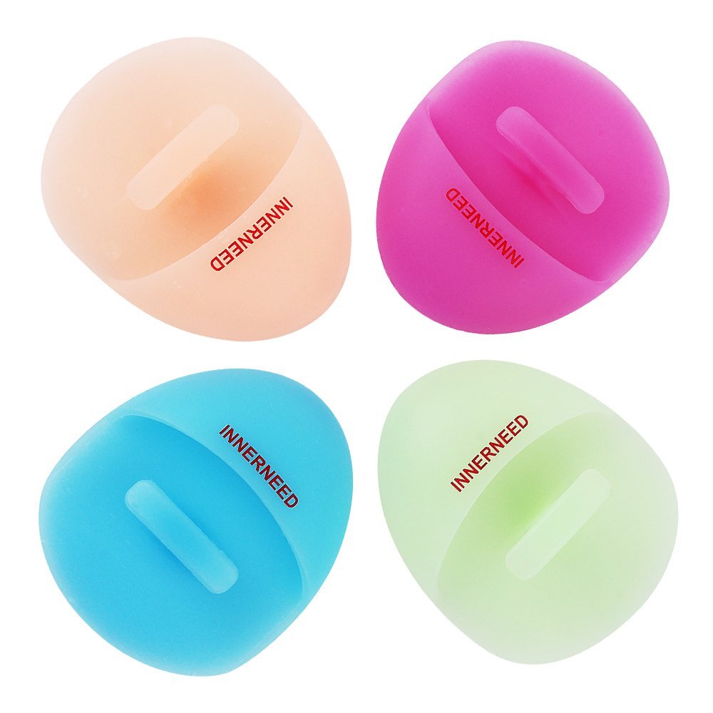 4 Pack Silicone Face Scrubber Facial Exfoliator Brush for Deep Cleansing