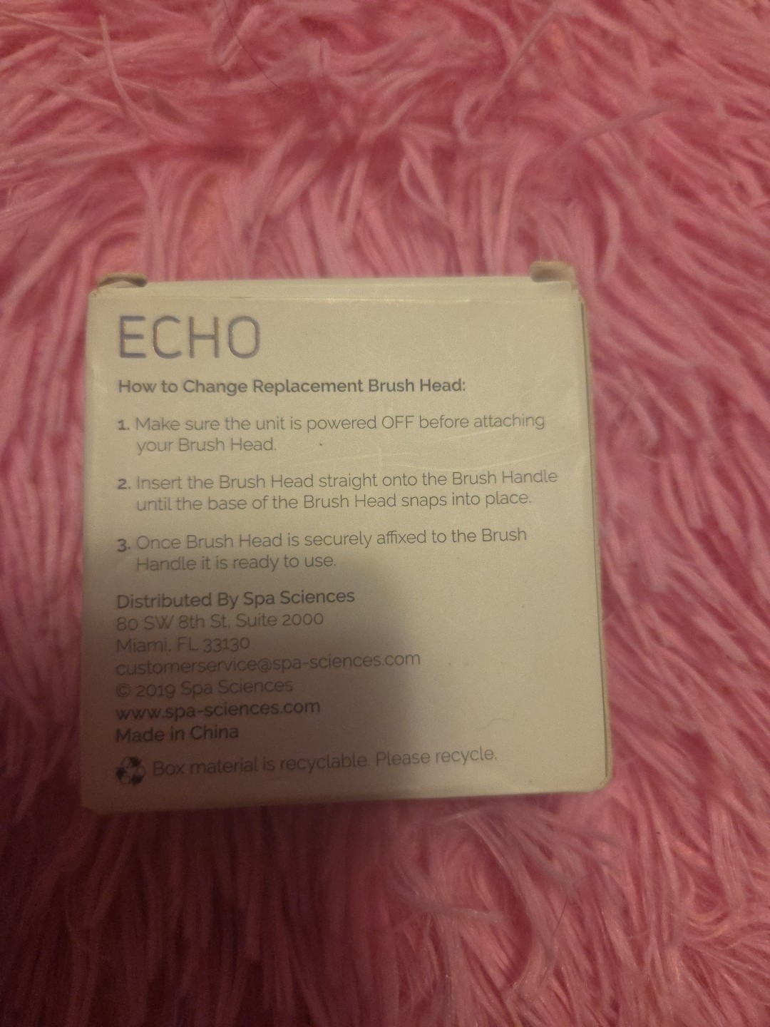 Spa Sciences ECHO Sonic Makeup Brush Replacement Brush Head