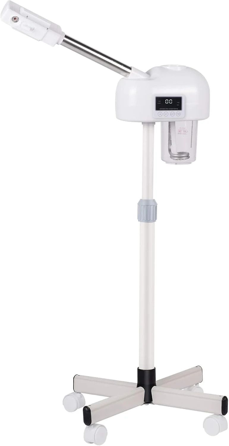 Professional Facial Steamer, Hot Mist Spray & Ozone, LCD Touch Screen & Timer Fu