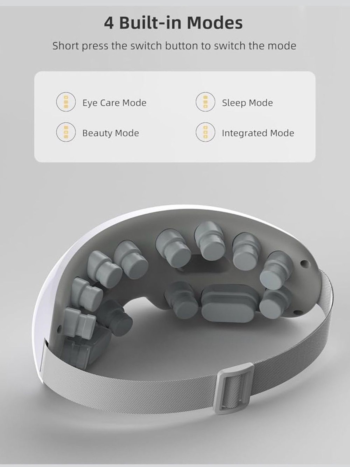 Eye Massager with Heat & Vibration, Heated Eye Mask