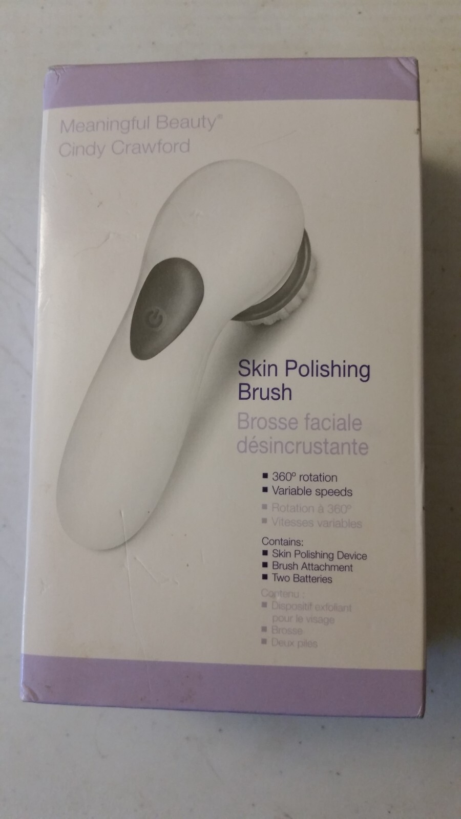 Meaningful Beauty Cindy Crawford Skin Polishing Brush 360 Degree Rotation New