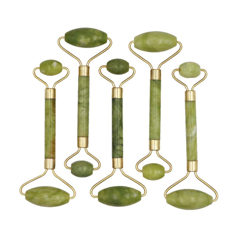 Jade Roller for Face pack of 3 Real Jade Natural Anti-Aging Face Roller for Eye