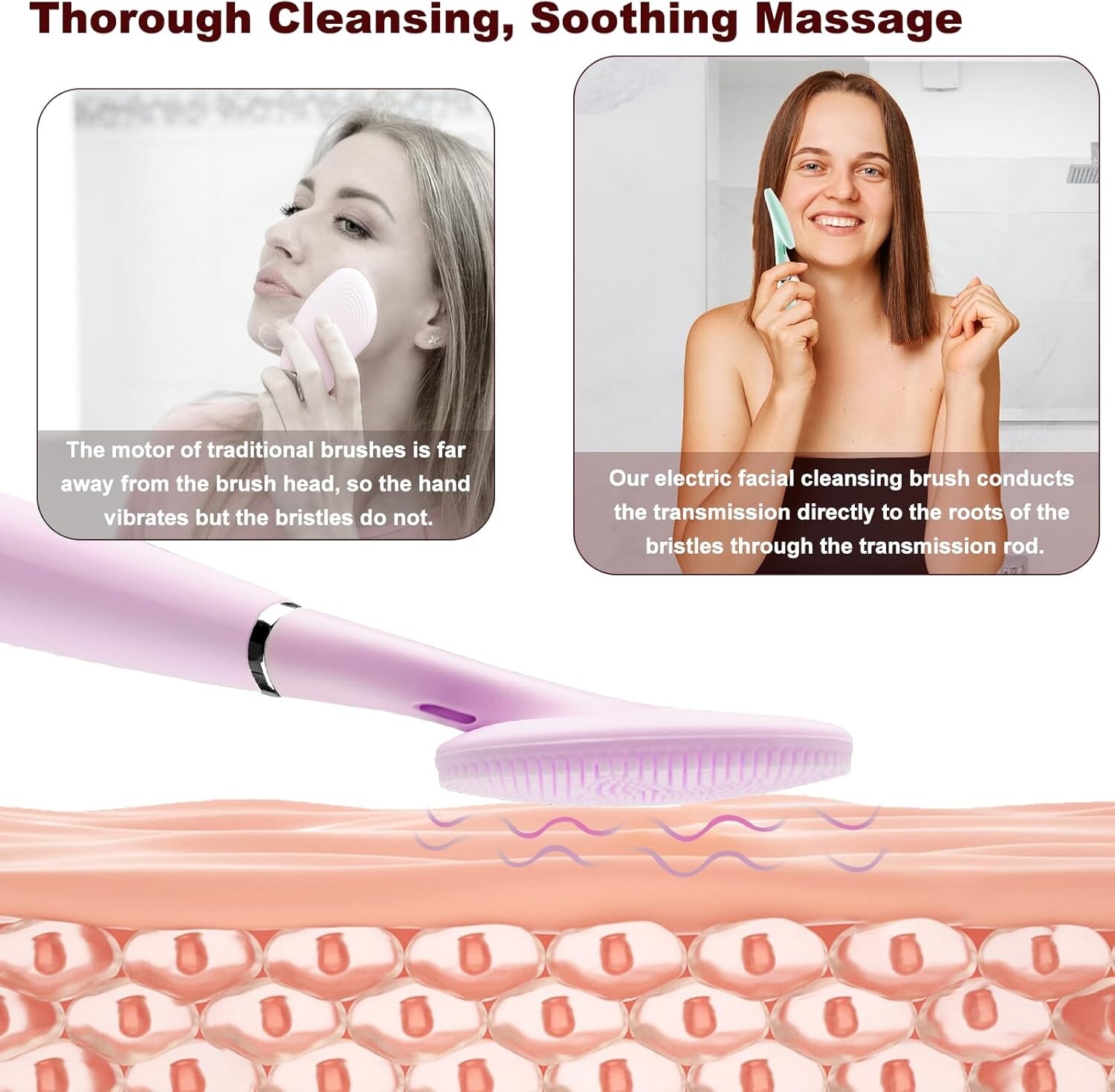 Hotodeal Blackhead Remover Vacuum Set With 4 removable Heads and Face Brush