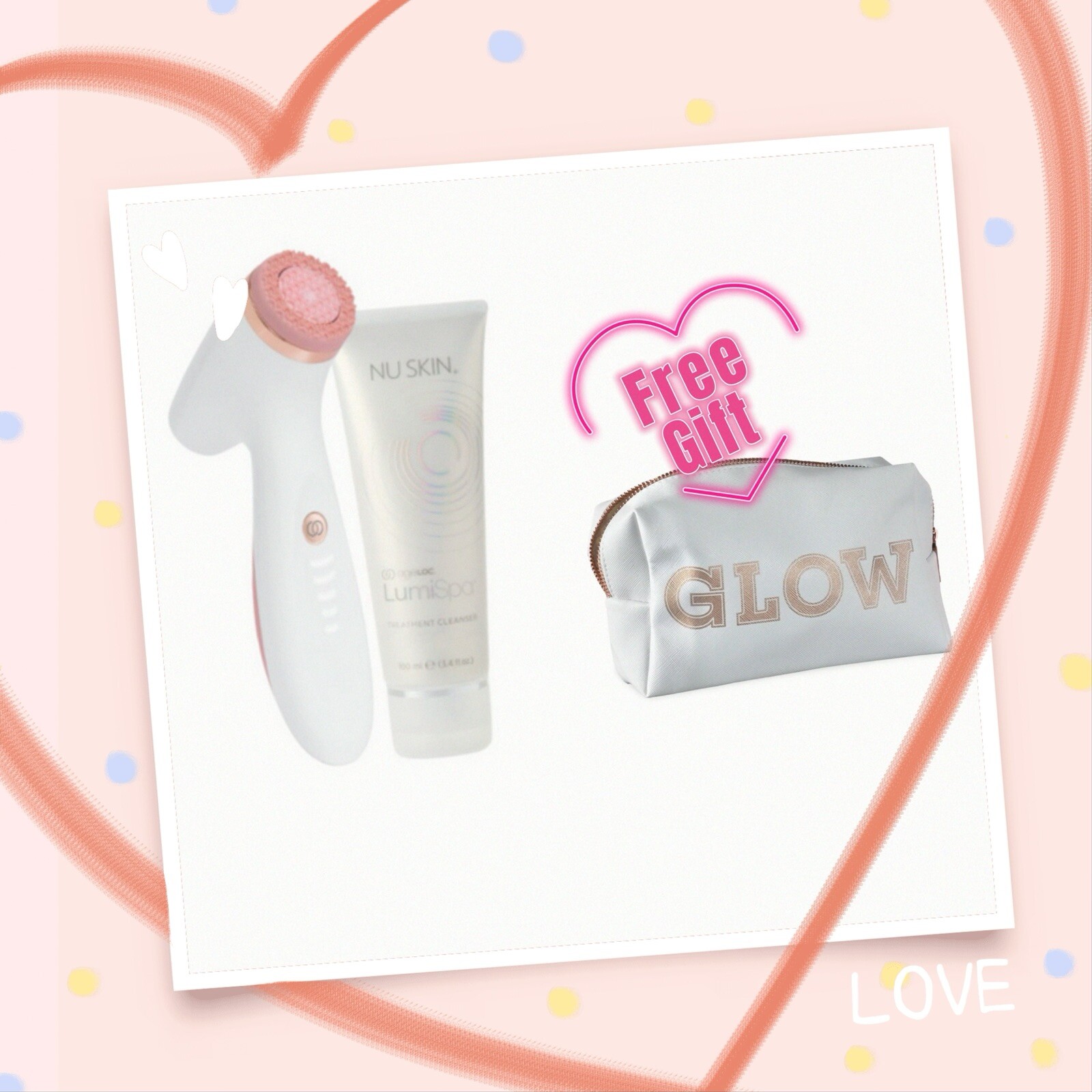 Nu Skin LUMISPA iO, Rose Gold w/normal /combo Cleanser Authentic + Free Gift 🎁