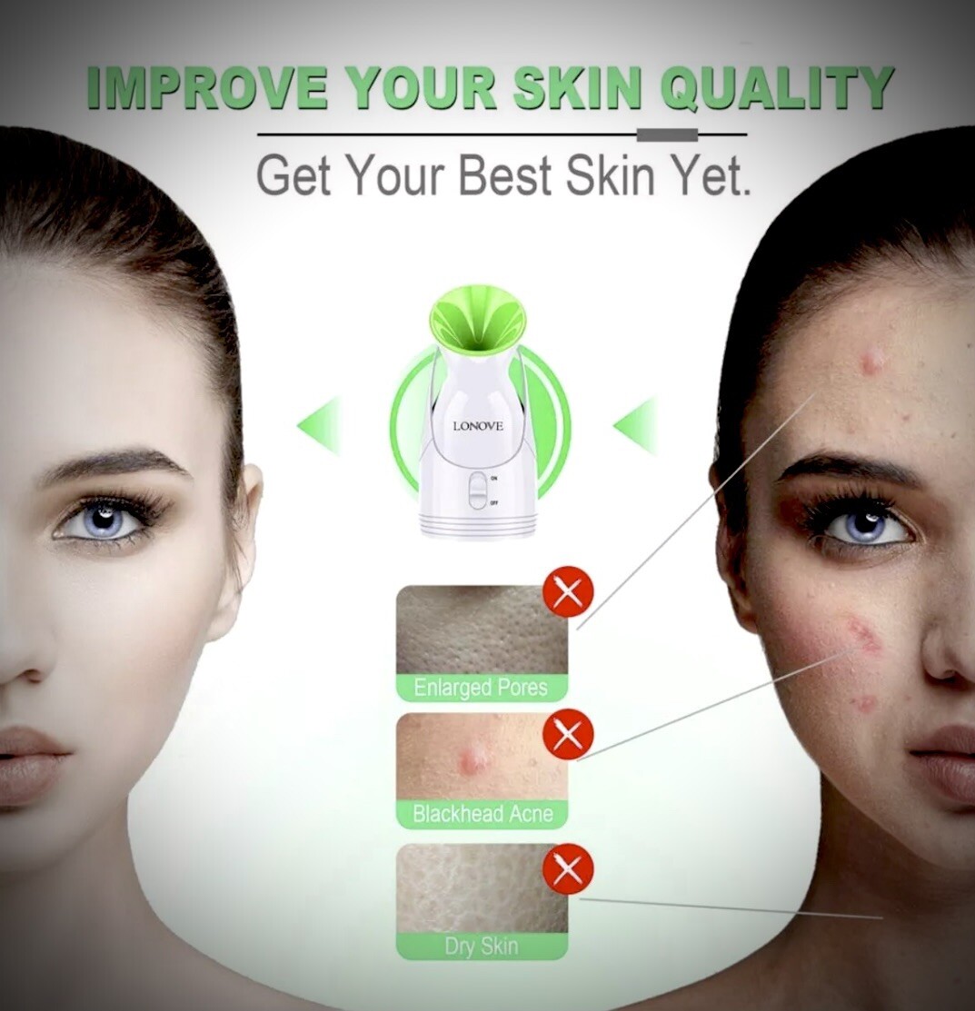 Facial Steamer Nano Ionic | Upgraded Face Steamer Warm Mist Steamer for Face |