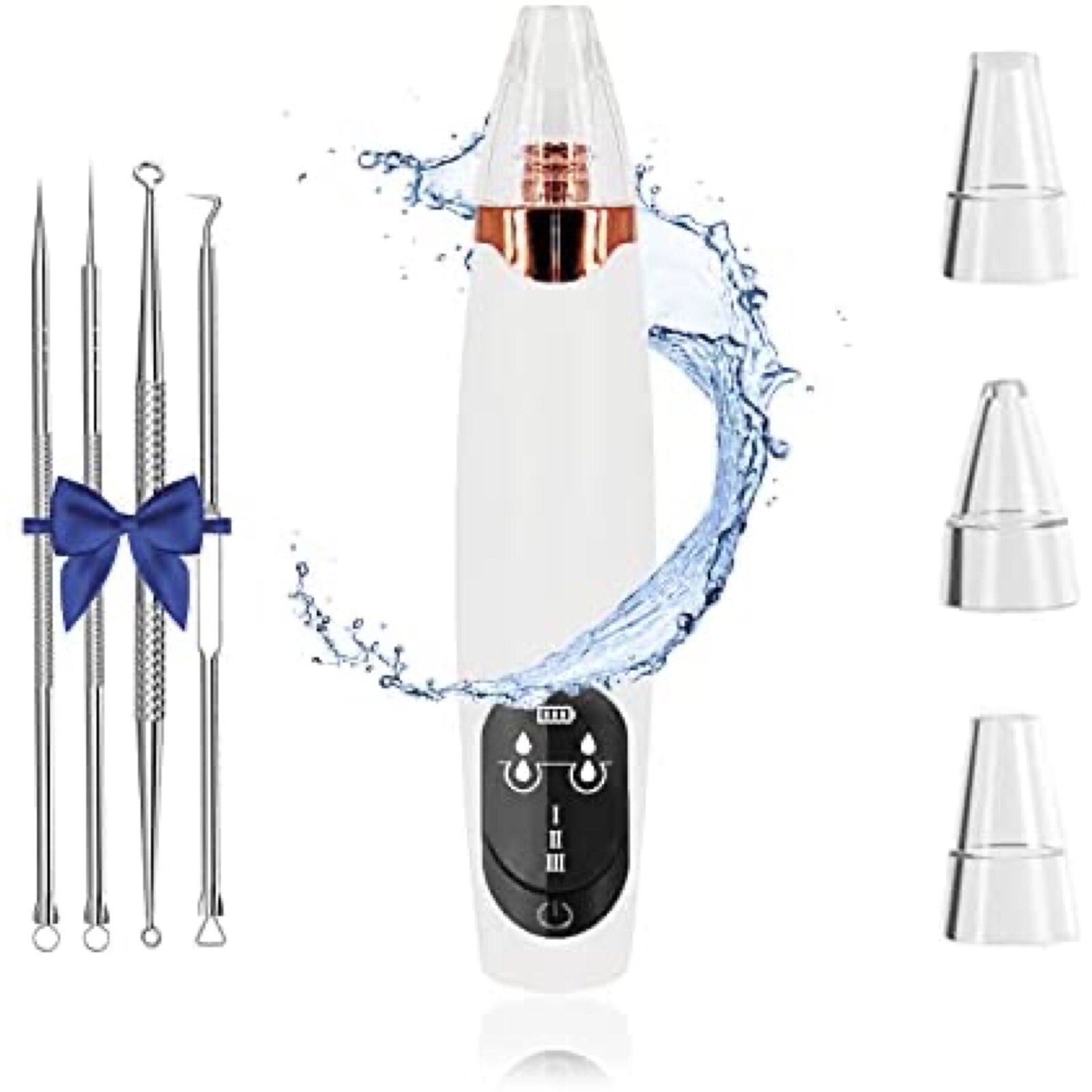 Blackhead Extractor Remover Pore Vacuum Tool Kit for Face USB Rechargeable
