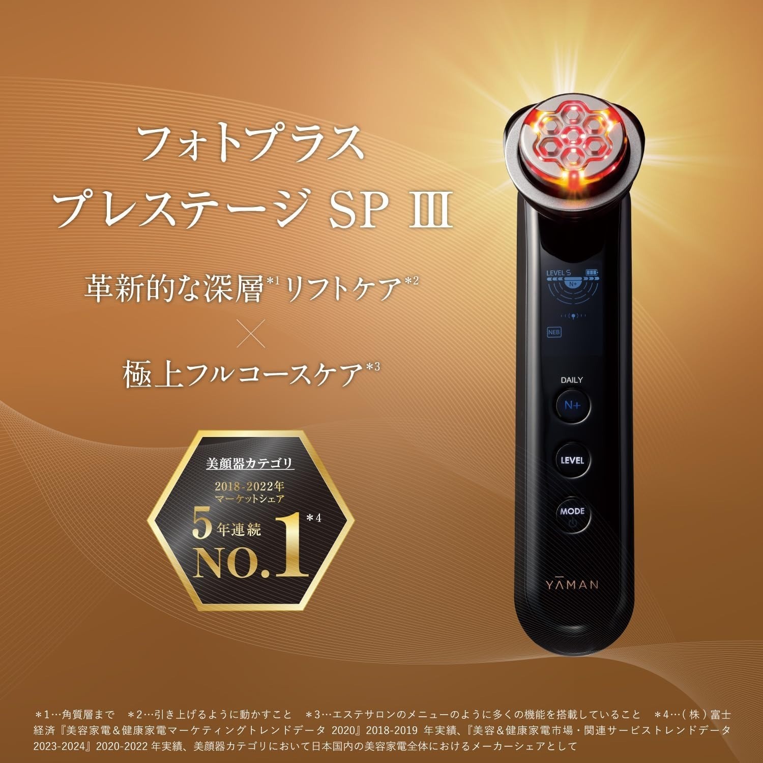 YA-MAN TOKYO YJFM25B Photoplus Prestige SP III Facial Device CERTEC Made Japan