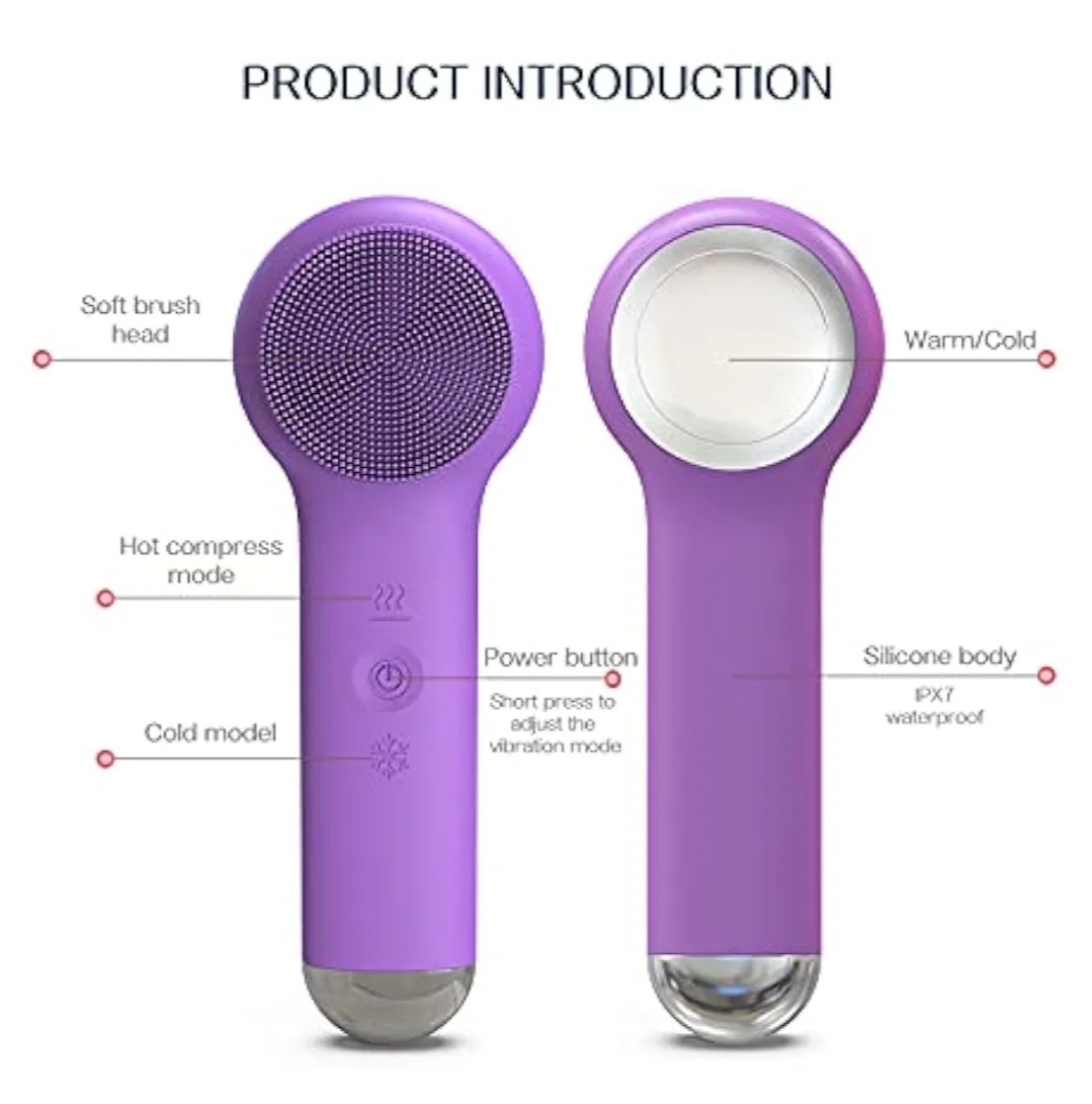 SUAVISKIN Multi-Functional Sonic Facial Cleasing Brush(Pink)