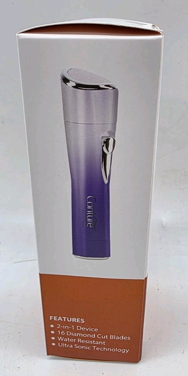 CONTURE 2-IN-1 Device Kinetic Smooth Hair Remover/Skin Polisher + Brow Head NWT