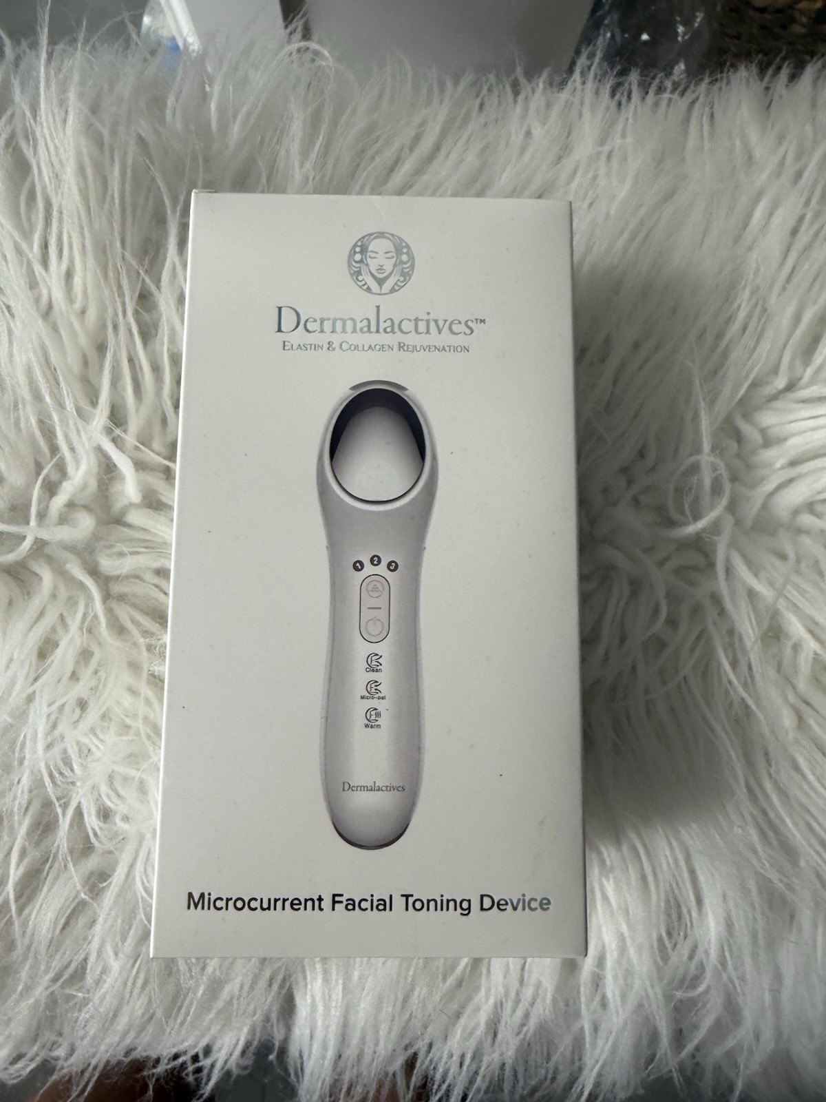 Dermalactives Microcurrent Facial Toning Device Elastin & Collagen Rejuvenation