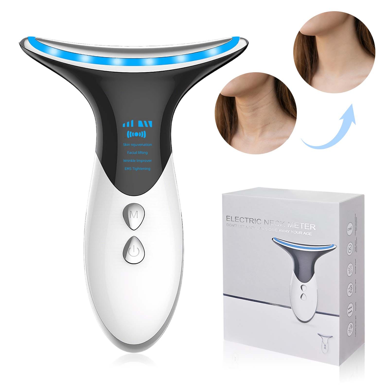 Effortless 3-Minute Facial Lift Device with Microcurrent & Multi-Spectrum LED