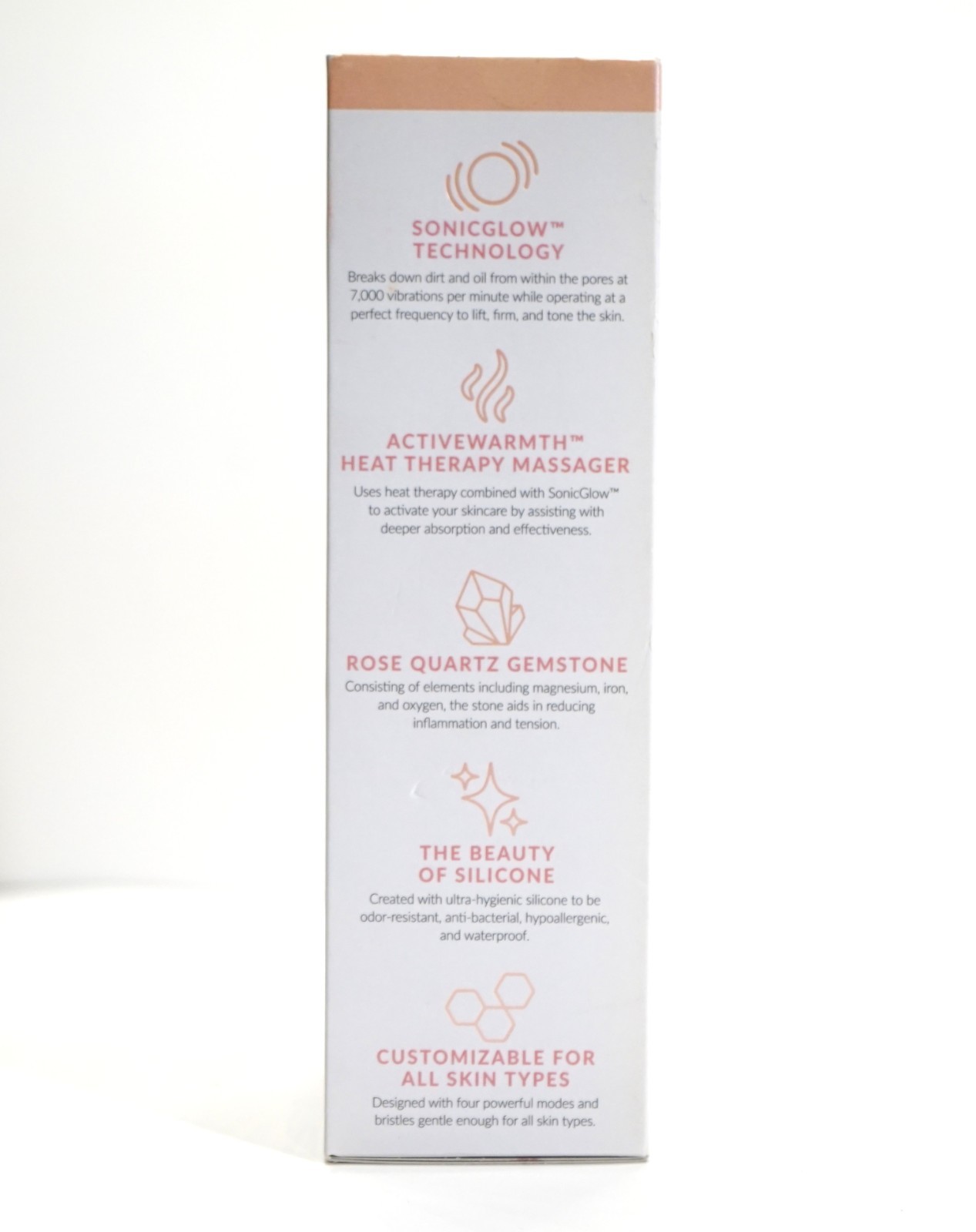 PMD Clean Pro RQ Smart Facial Cleansing Device Blush With Rose Quartz