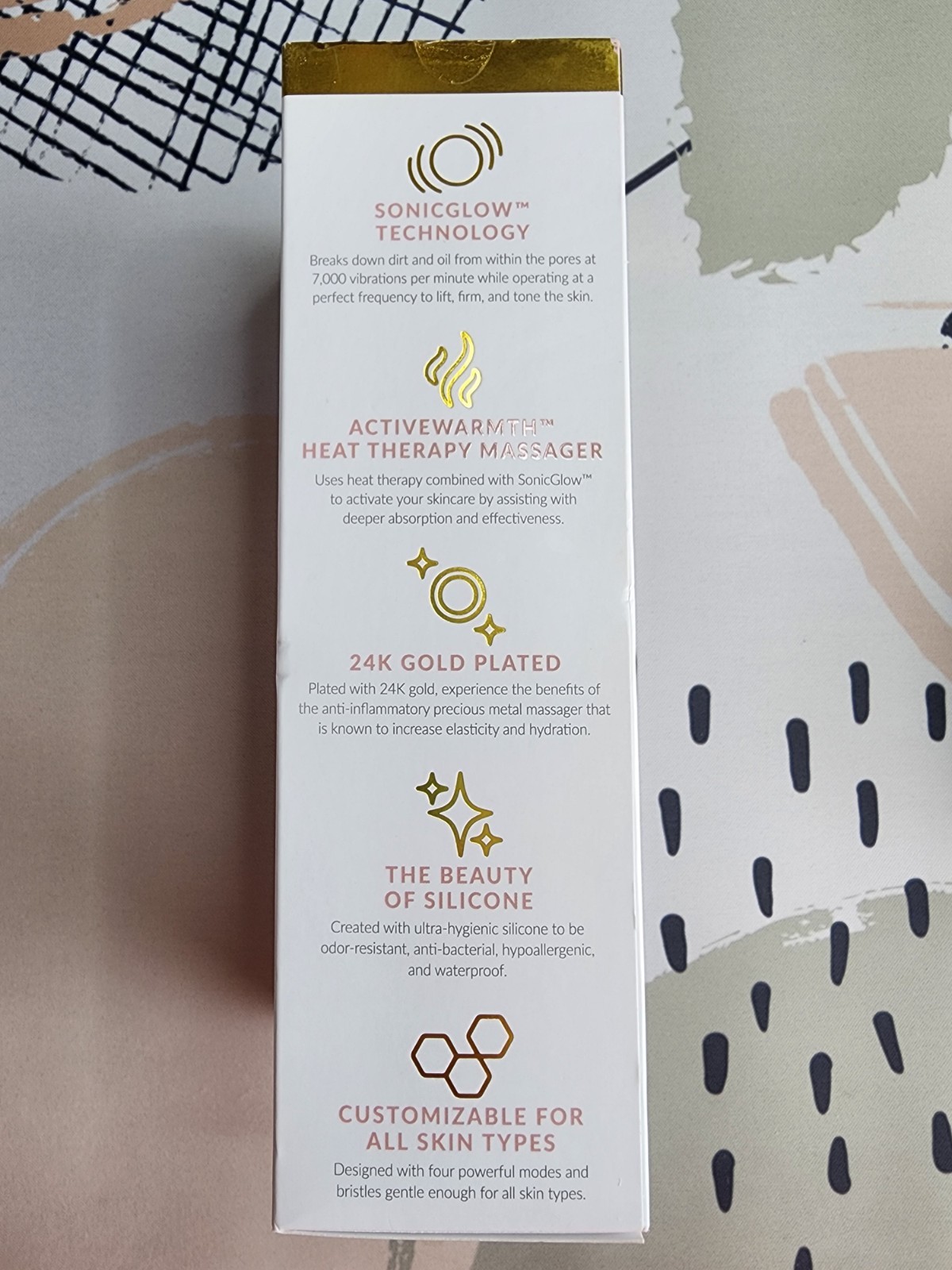 PMD – Clean Pro Gold – Smart Facial Cleansing Device – SonicGlow Technology