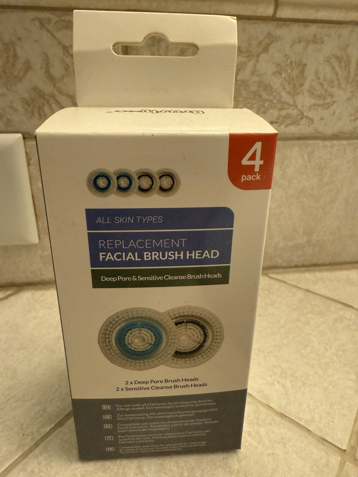 Brushmo Replacement Facial Brush Heads. 4 pk. x2 (8 total) Item 2580 Retail $46