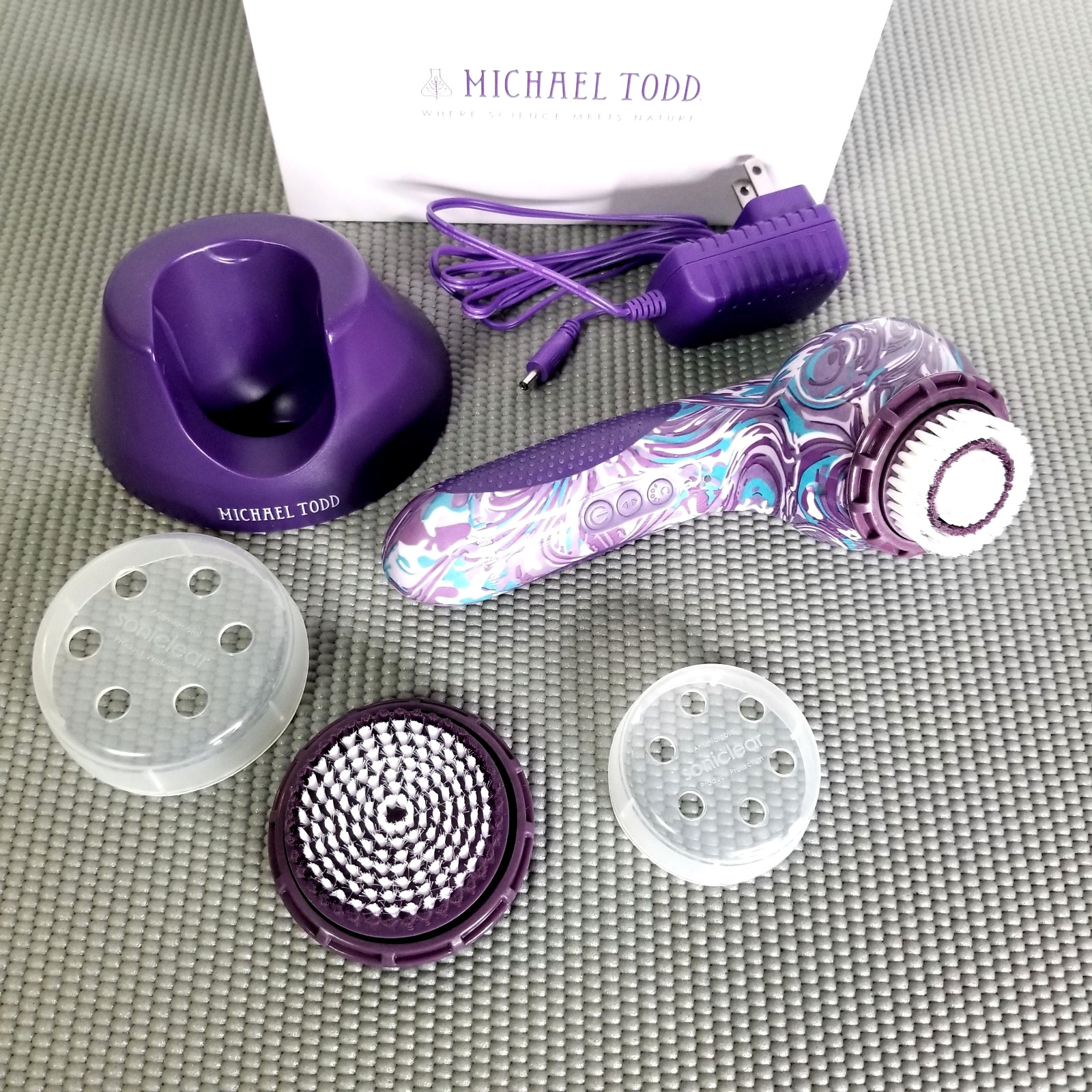 Michael Todd Beauty Soniclear Elite Sonic Skin Cleansing System Purple Swirl