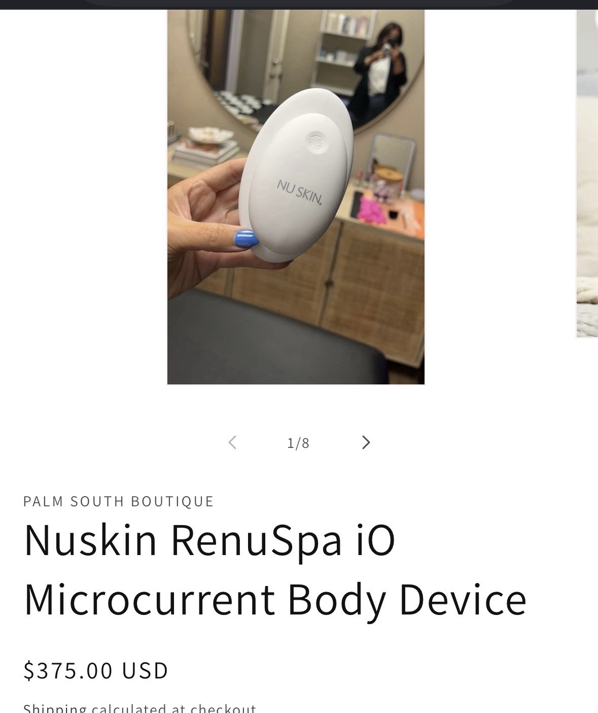 Nu Skin RenuSpa iO Smart Body Skin Toning Smooth Device White USB Wireless WORKS