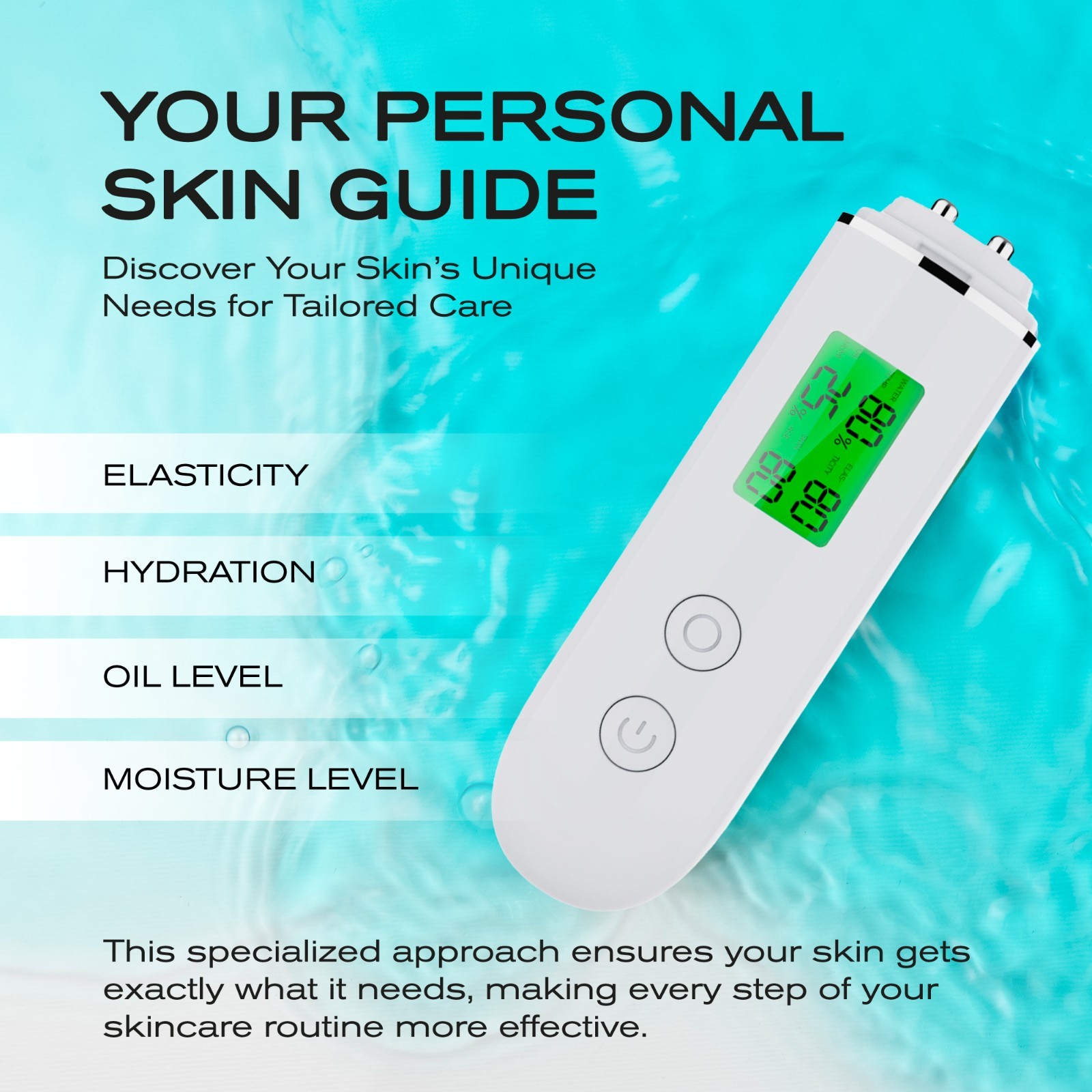 Skin Hydration Tester Monitor – Professional Portable Digital Corneometer