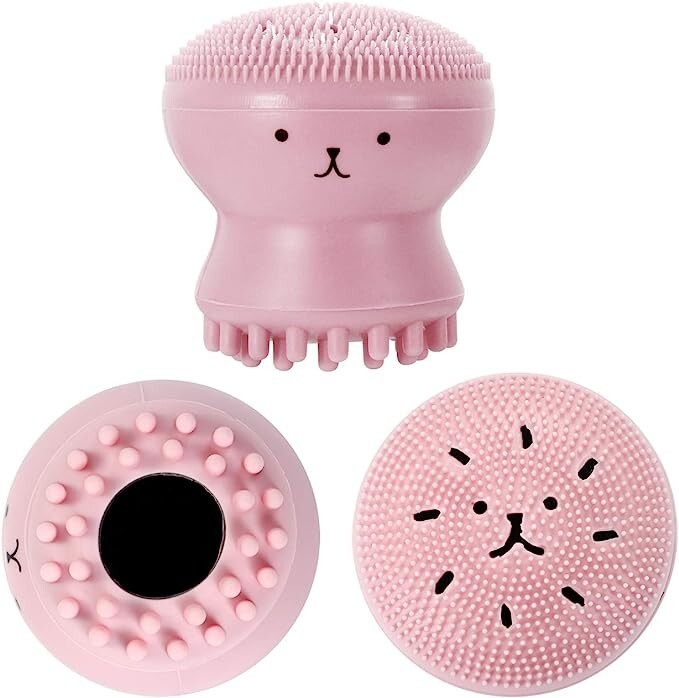 5 packs Silicone Octopus Facial Cleansing Brush Acne Pore Cleansing Soft Brush